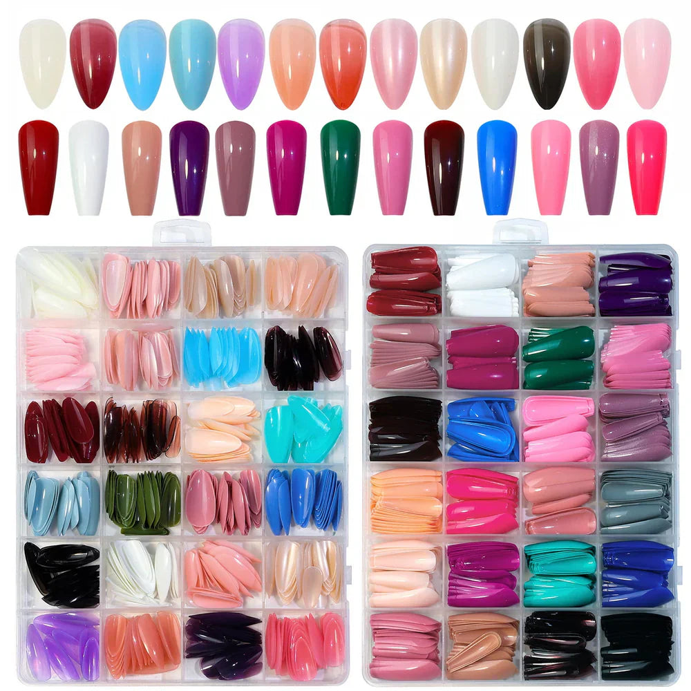 Artificial Nails Pack - 576 Nails with free delivery