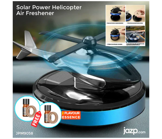 "Helicopter Air Freshener + Free Luxury Keychain: Elevate Your Drive!"