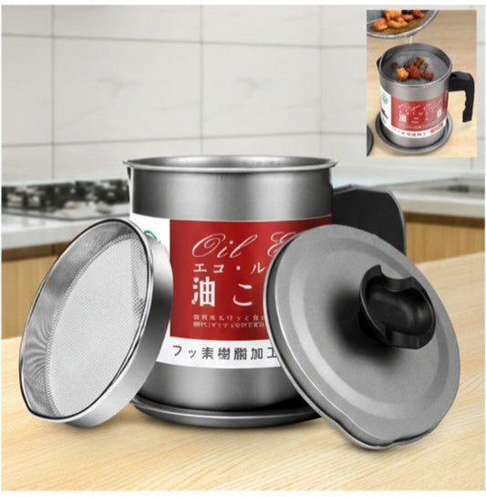 Oil Filter Container with Strainer Suitable for the storage of frying oil,Oil Filter Container with Strainer Suitable for the storage of frying oil,