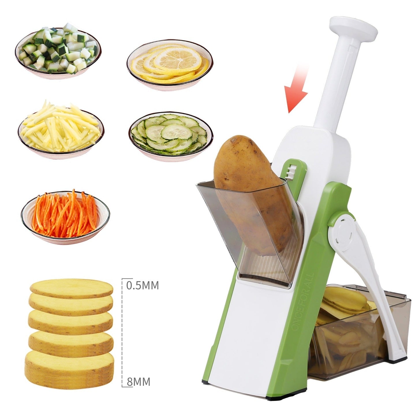 4-in-1 Vegetable Cutter Effortless Kitchen Essentials
